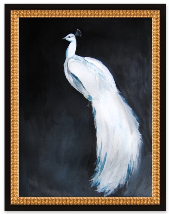White Peacock II -16x20 - Image 0
