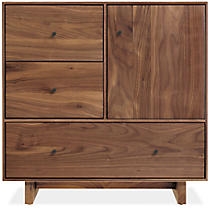 Hudson Small Cabinets with Wood Base - Image 0