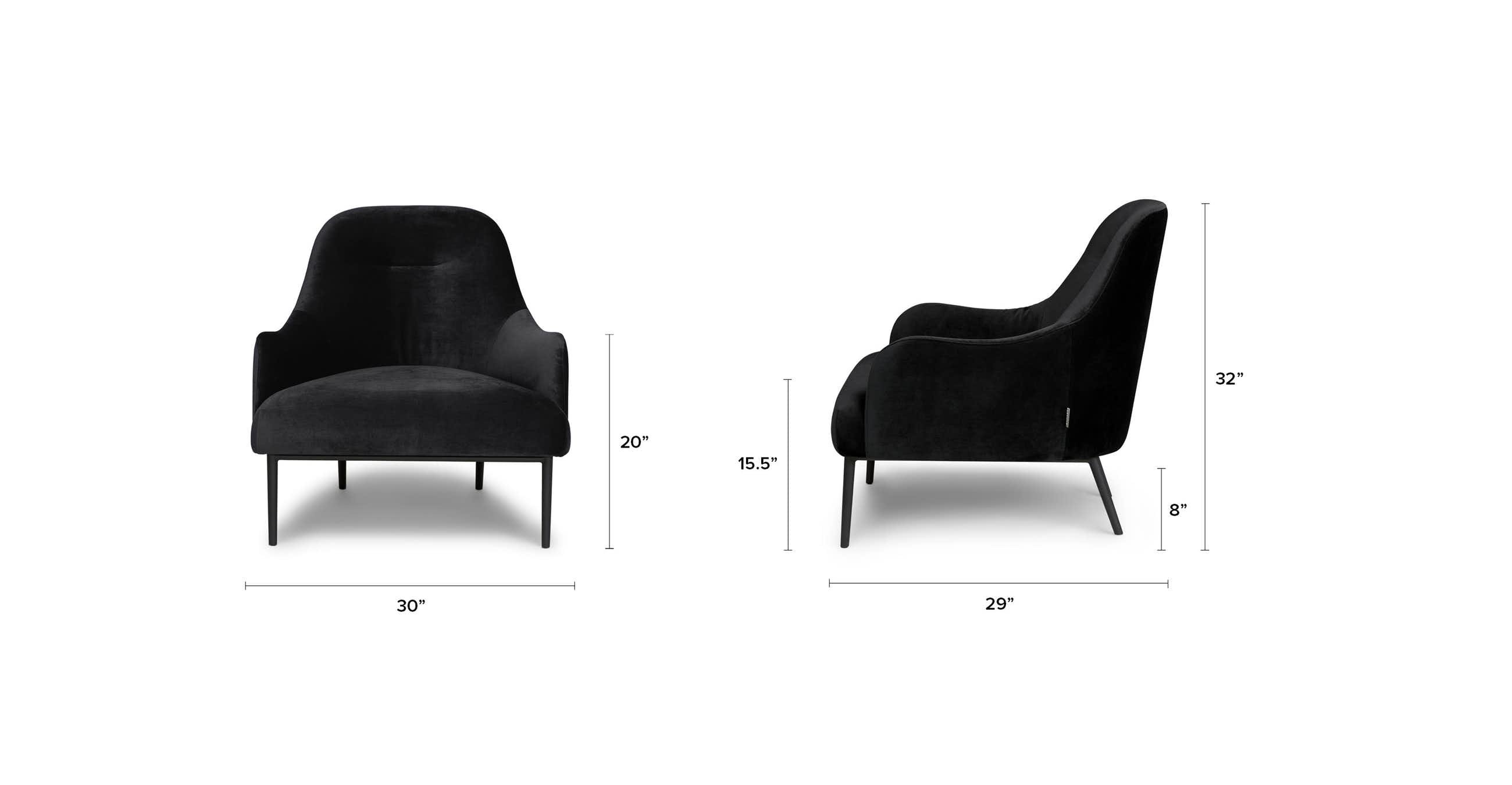 Embrace Obsidian Black  Chair - Image 4