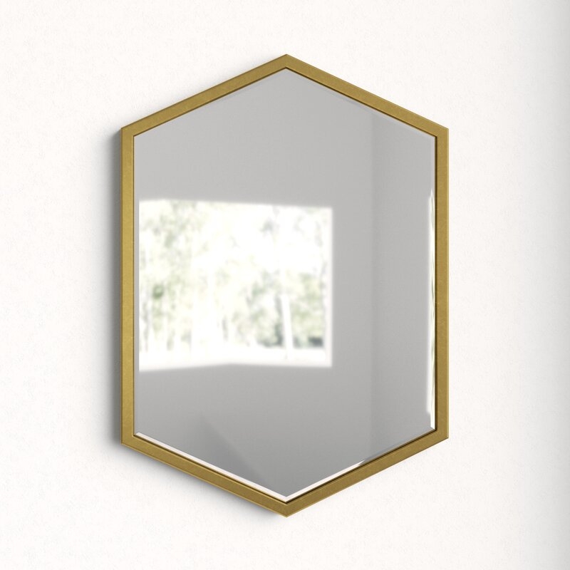 Cherine Hexagon Glam Accent Mirror - Image 0