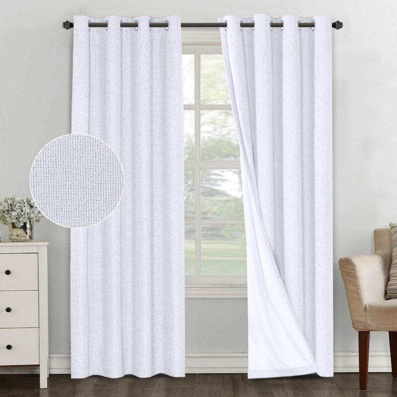 Mike Solid Color Max Blackout Thermal Grommet 2 Curtain/Drapes (Set of 2) - Image 0