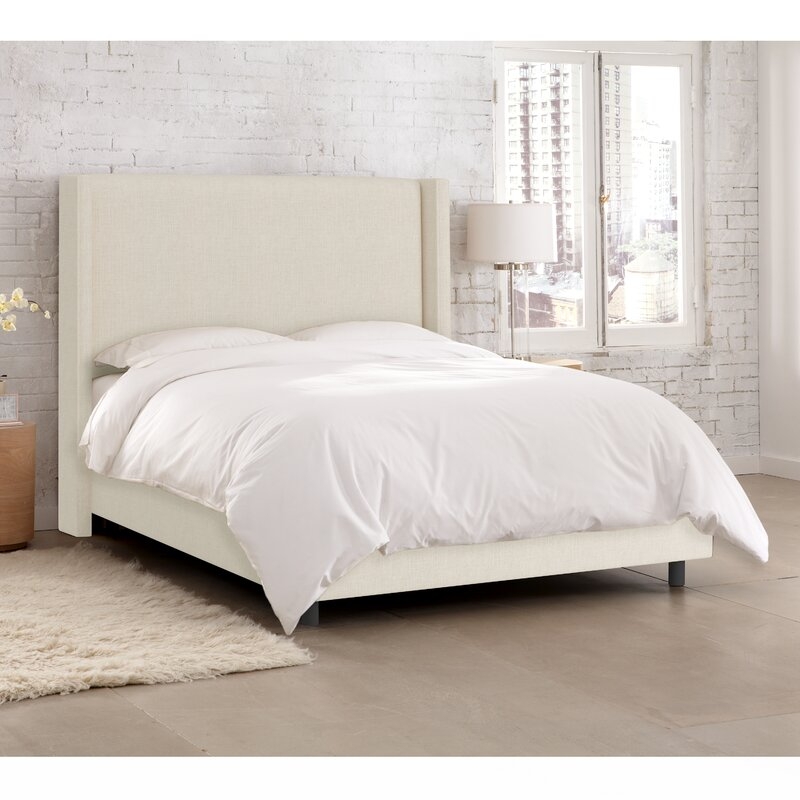 Sanford Upholstered Panel Bed- Talc - Image 2
