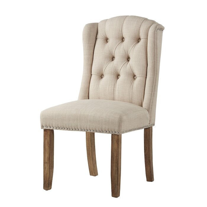 Deja Wing Back Upholstered Dining Chair (Set of 2) - Image 1