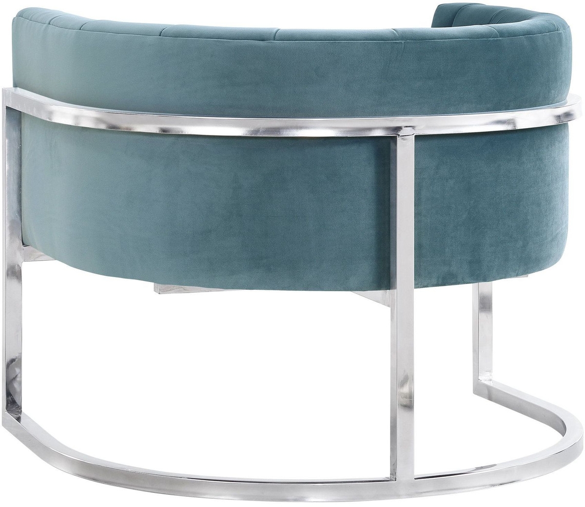 Magnolia Sea Blue Chair with Silver Base - Image 3