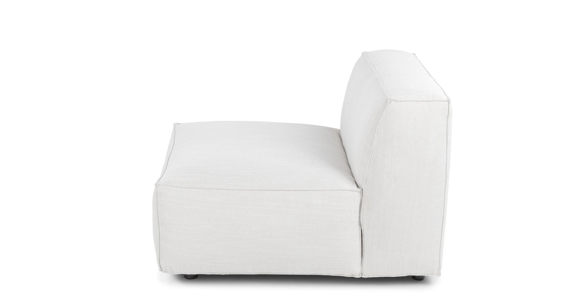 Solae Chill White Armless Chair Module - Image 2
