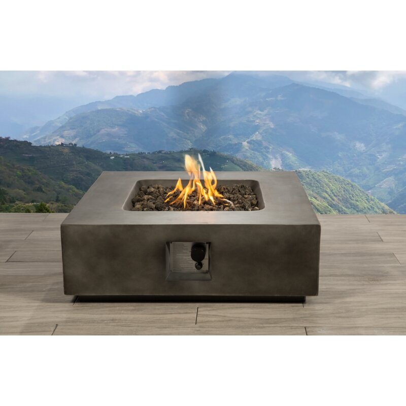 Grice Concrete Propane Gas Fire Pit Table - Image 0