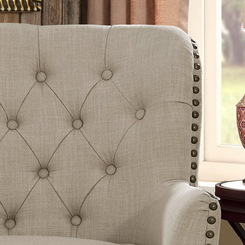 Ivo  Tufted Wingback Chair - Image 1