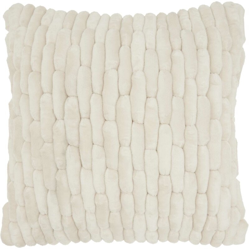 Dejong Textured Solid Throw Pillow - Image 1