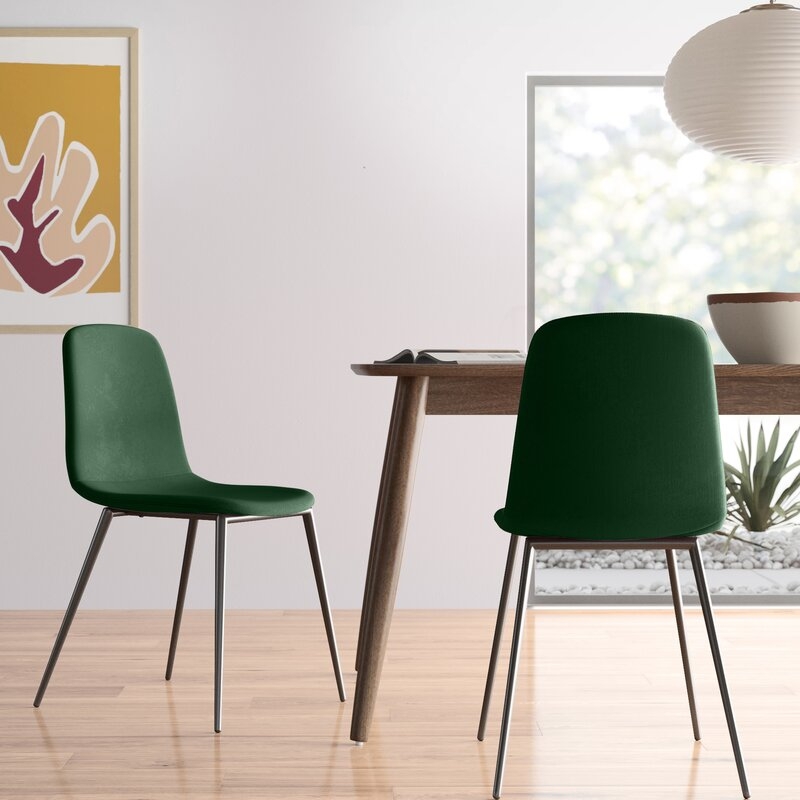Velvet Upholstered Side Chair (Set of 2) - Image 2