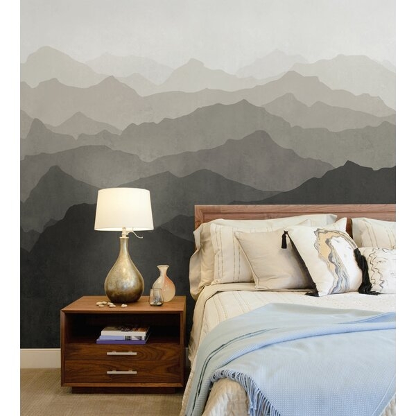 Mountain Mural 5 Piece Wallpaper Panel Set - Image 0