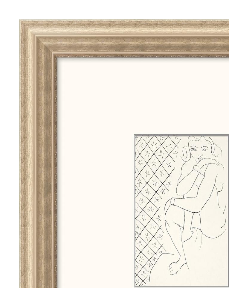 SIMPLE SKETCHED WOMAN Framed Art - Image 1