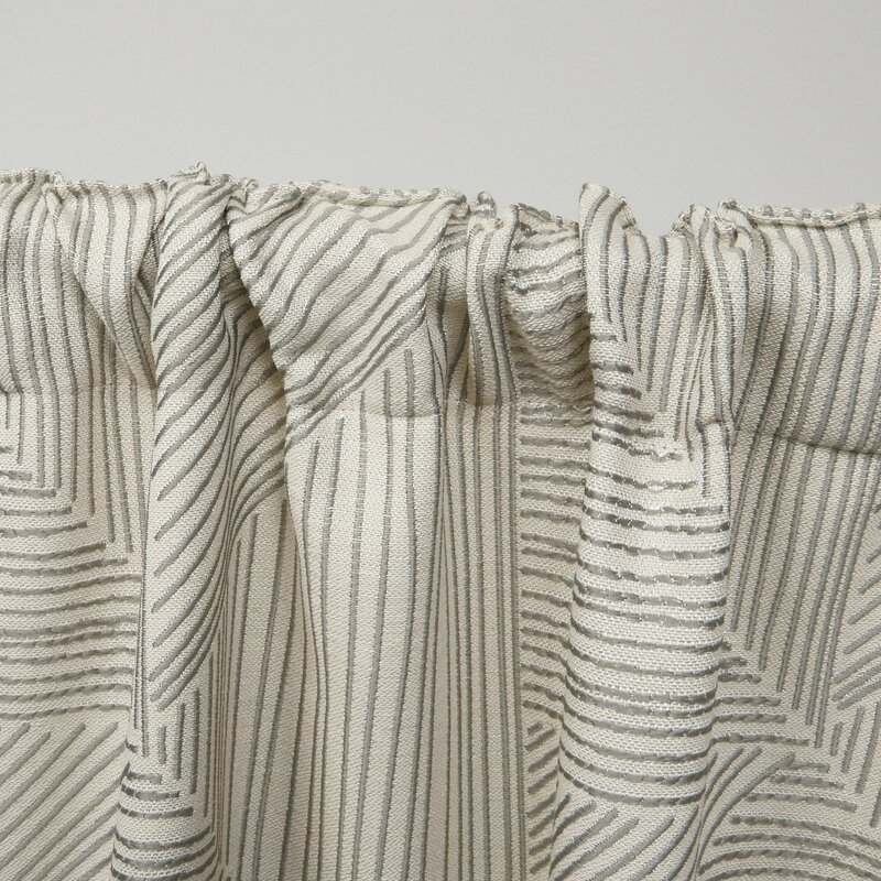 Mudd Geometric Semi-Sheer Rod Pocket Curtain Panels, Set of 2 - Image 3