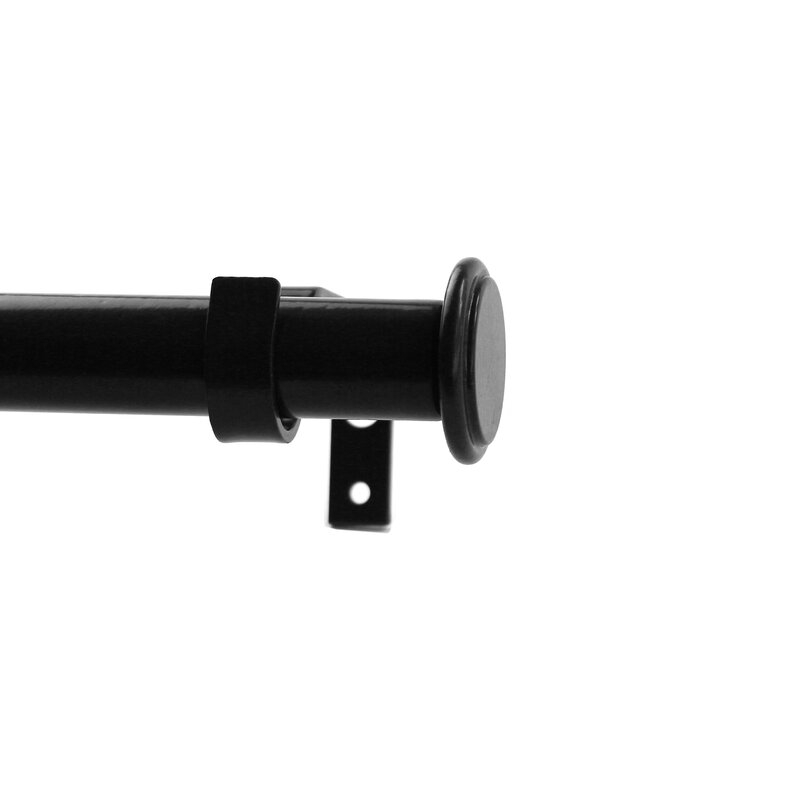 Oli Single Curtain Rod / Black - Image 0