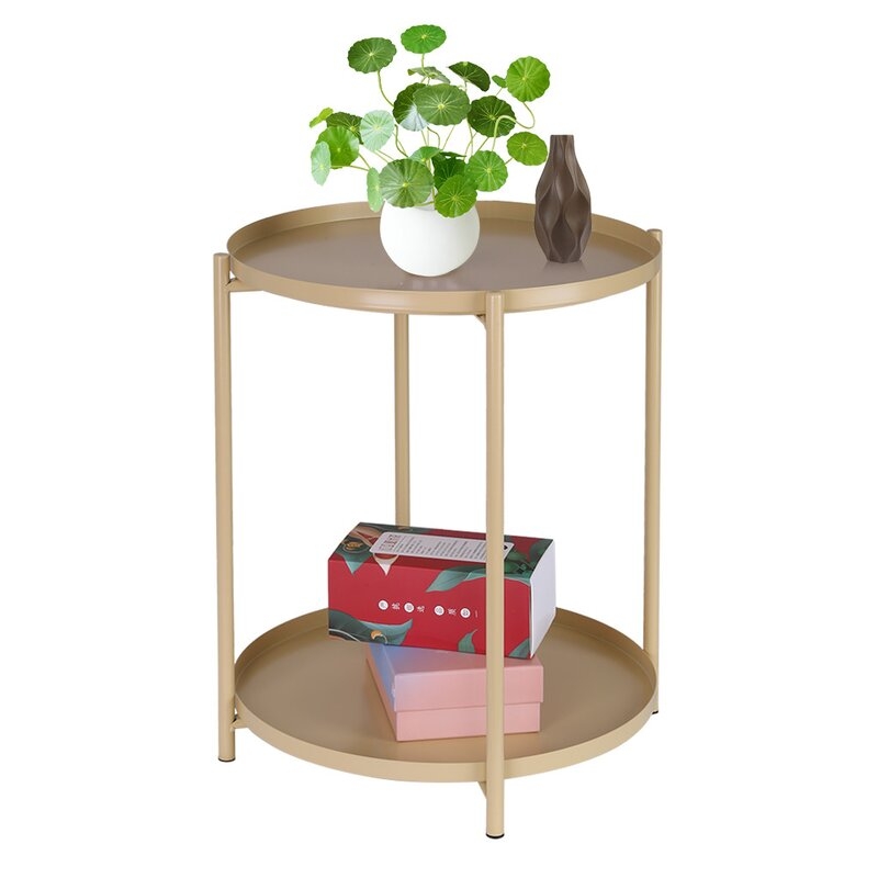 Fribley Tray Top End Table with Storage - Image 4