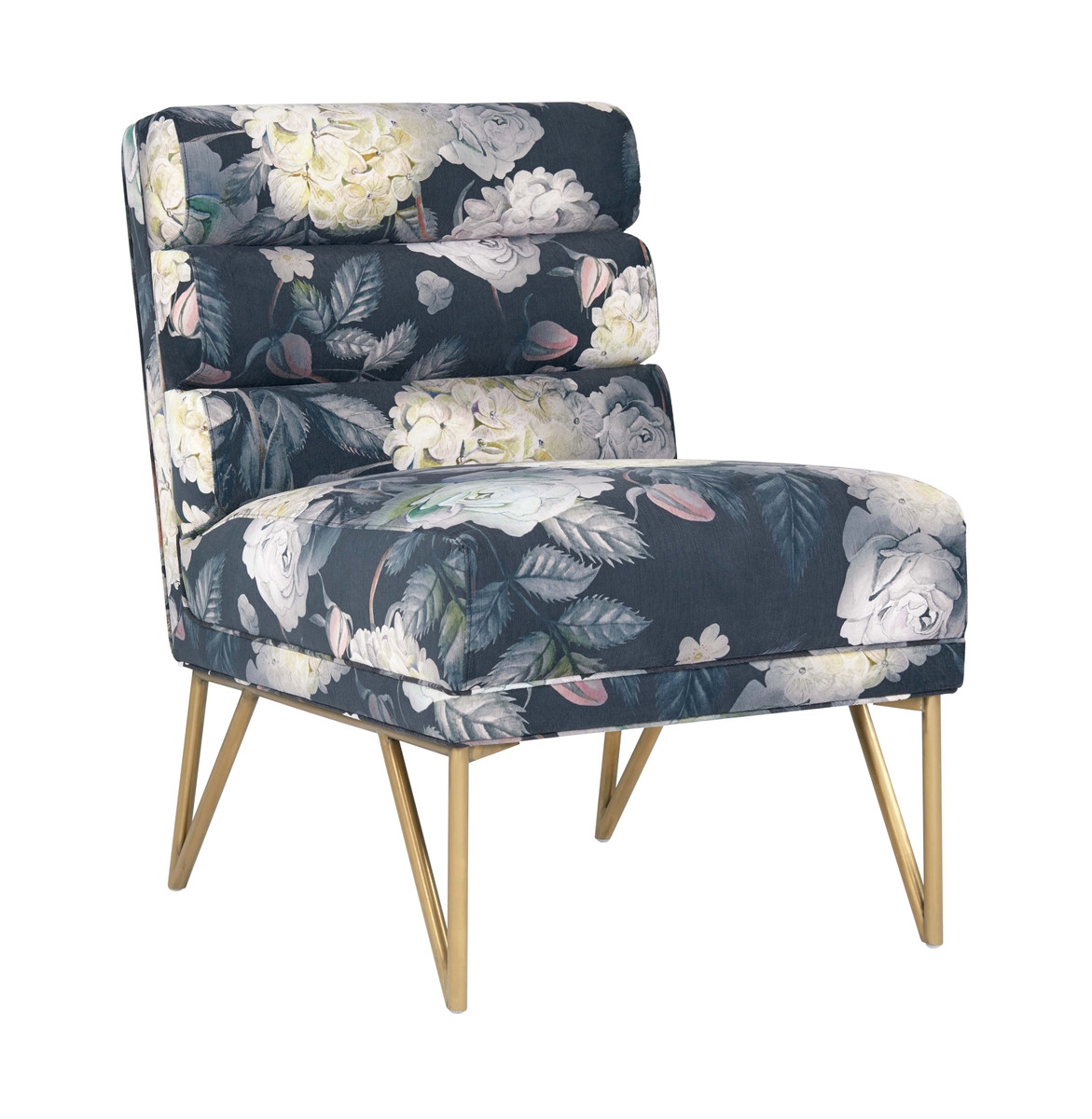 Kelly Floral Velvet Chair - Image 0
