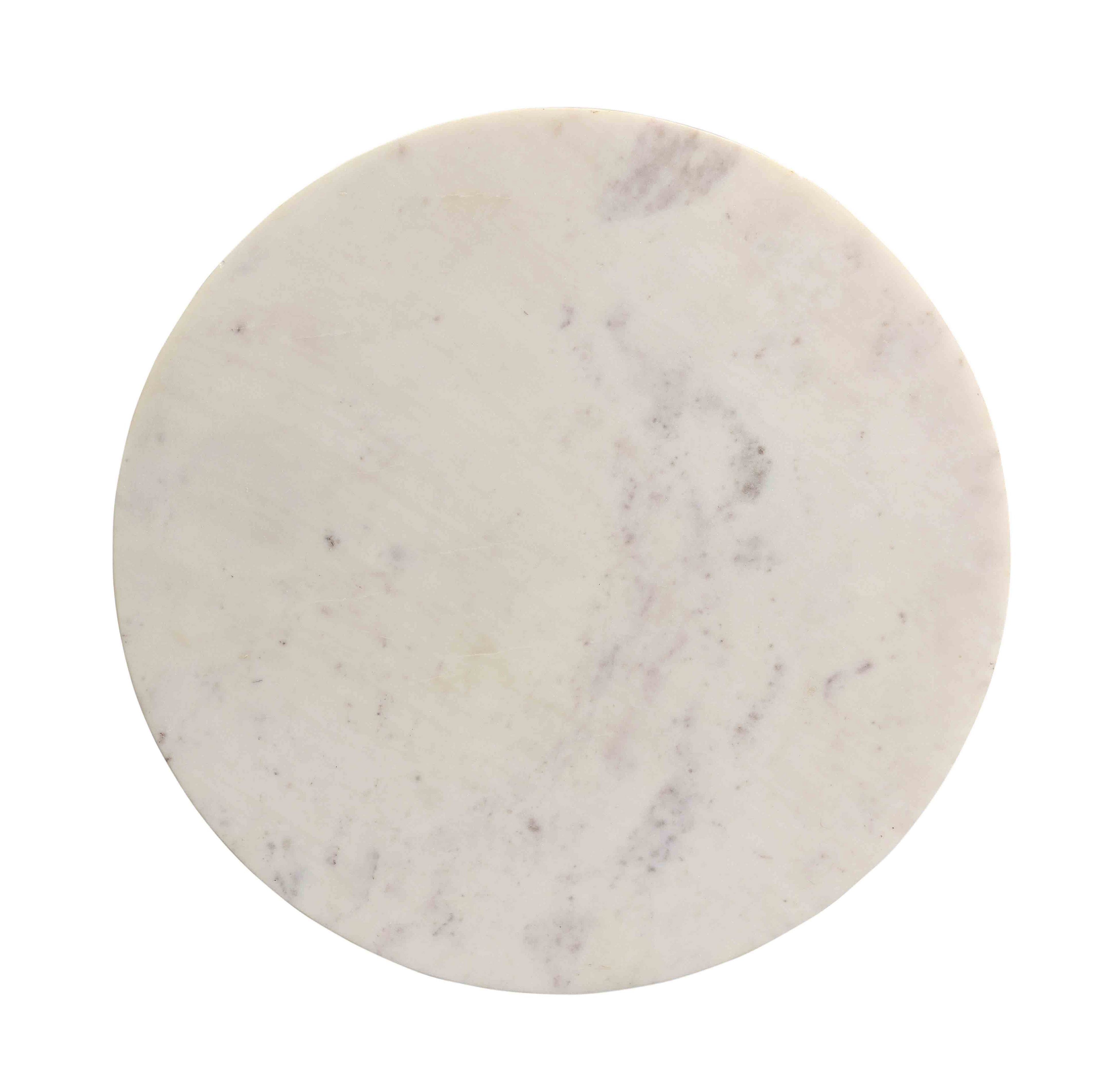 Indio Marble Cocktail Table, White - Image 3