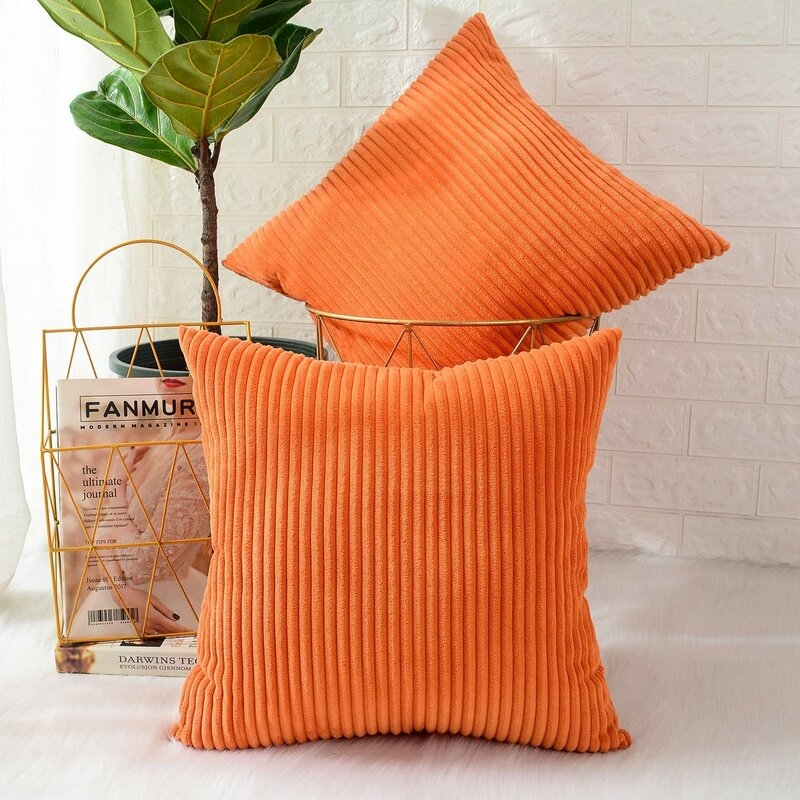Ayedin Striped 18'' Throw Pillow Cover - Image 0