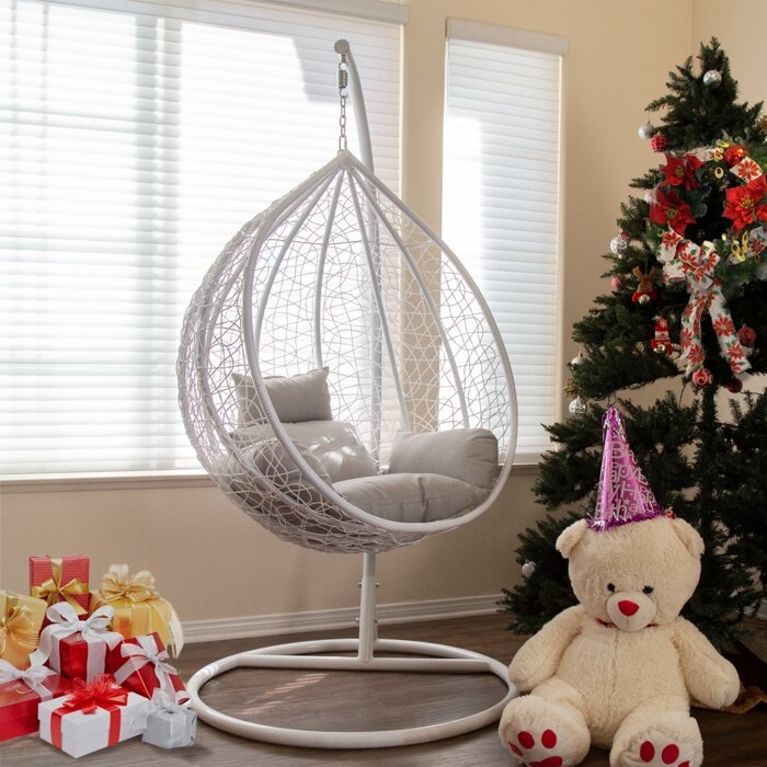 Shriner Teardrop Swing Chair with Stand - Image 0