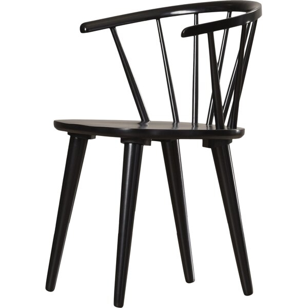 Ginny Solid Wood Dining Chair in Black (Set of 2) - Image 11