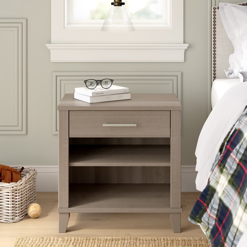 Valencia 1 - Drawer Nightstand in Ash Gray - Image 7