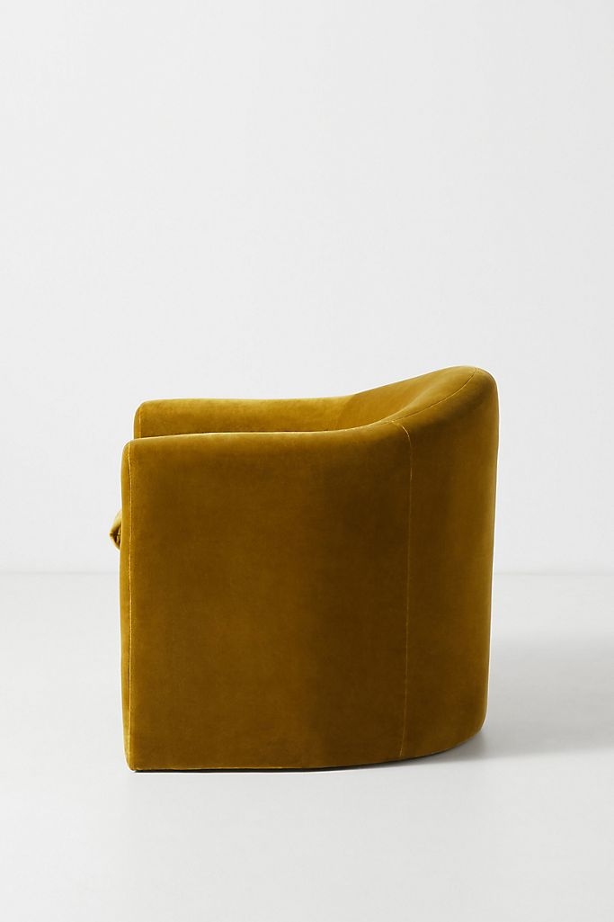 Velvet Sculptural Chair - Image 3