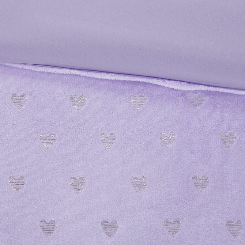 Osseo Metallic Heart Printed Comforter Set - Image 2