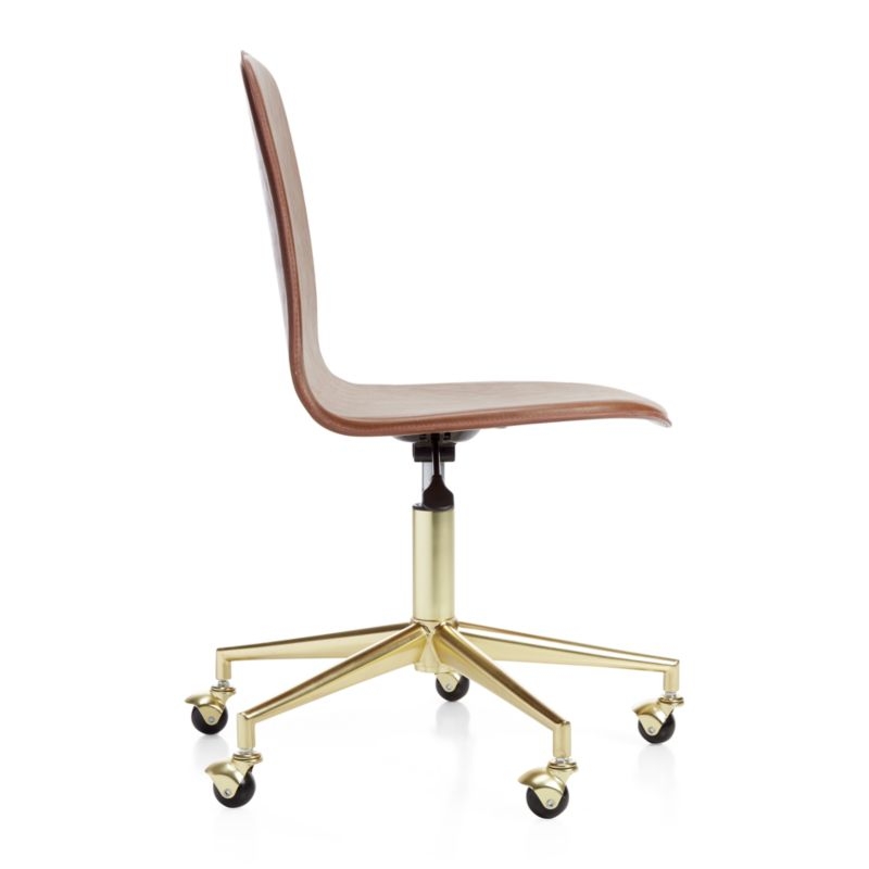 Kids Class Act Brown and Gold Desk Chair - Image 6
