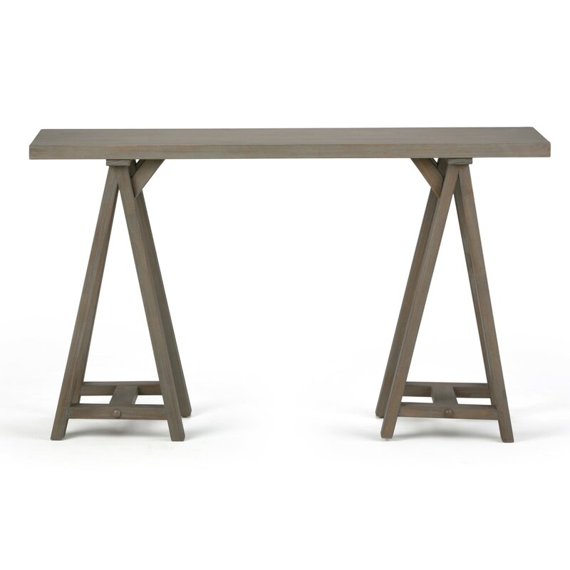 Ine Console Table, Distressed Gray, 66" W - Image 1