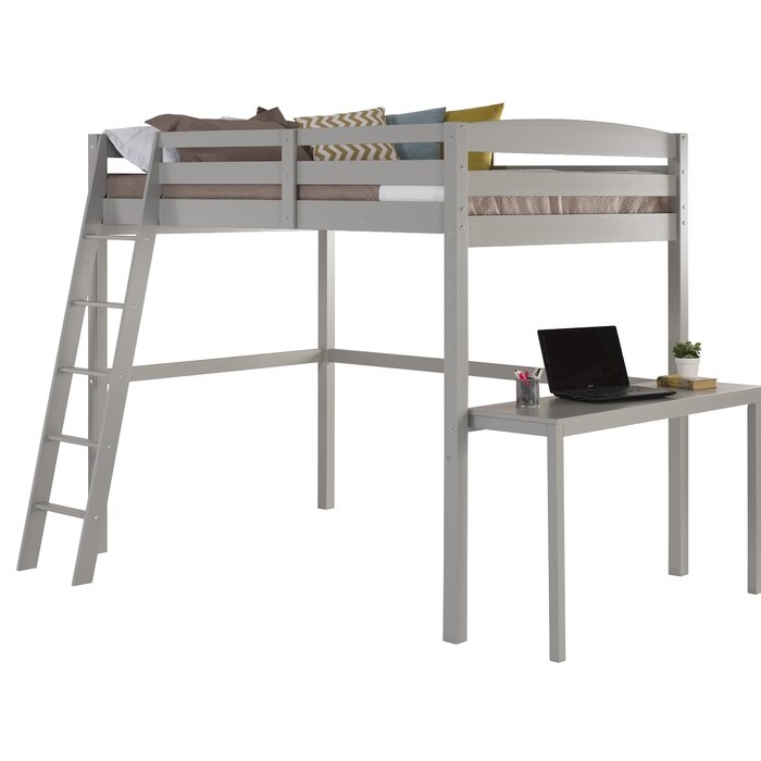 Mallika Loft Panel Bed with Desk - Image 2