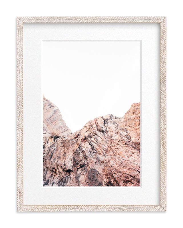 Painted Canyon 5  - Whitewashed Herringbone Matted - Image 0