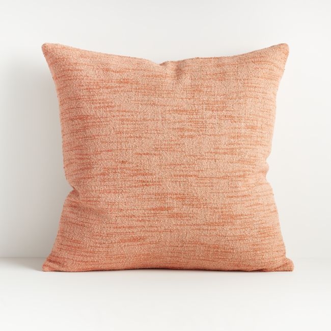 Emi Blush Throw Pillow 20" with Feather-Down Insert - Image 0
