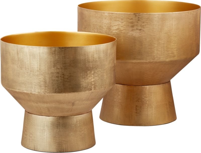 Bast Brass Floor Planter Small - NO LONGER AVAILABLE - Image 5