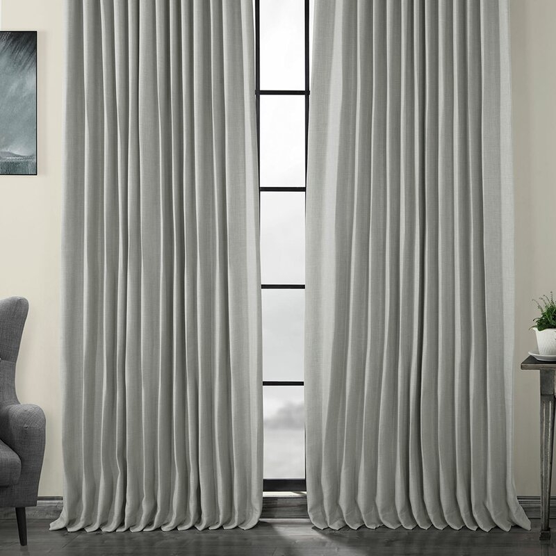 Waubun Solid Room Darkening Rod Pocket Single Curtain Panel - Image 0