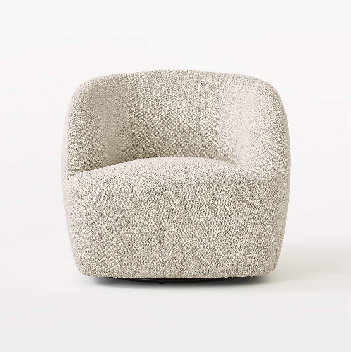 Gwyneth Ivory Boucle Swivel Chair Set of 2 by Goop - Image 1