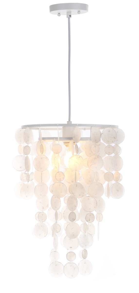 Pearl Capiz Pendant Lamp - White - Arlo Home - Image 1