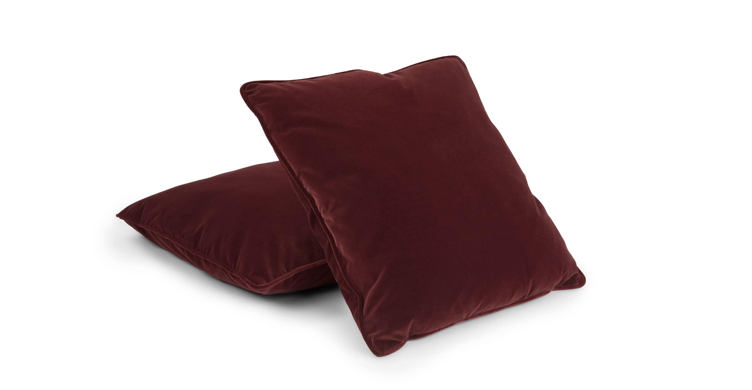 Lucca Garnet Red Pillow Set - Image 1