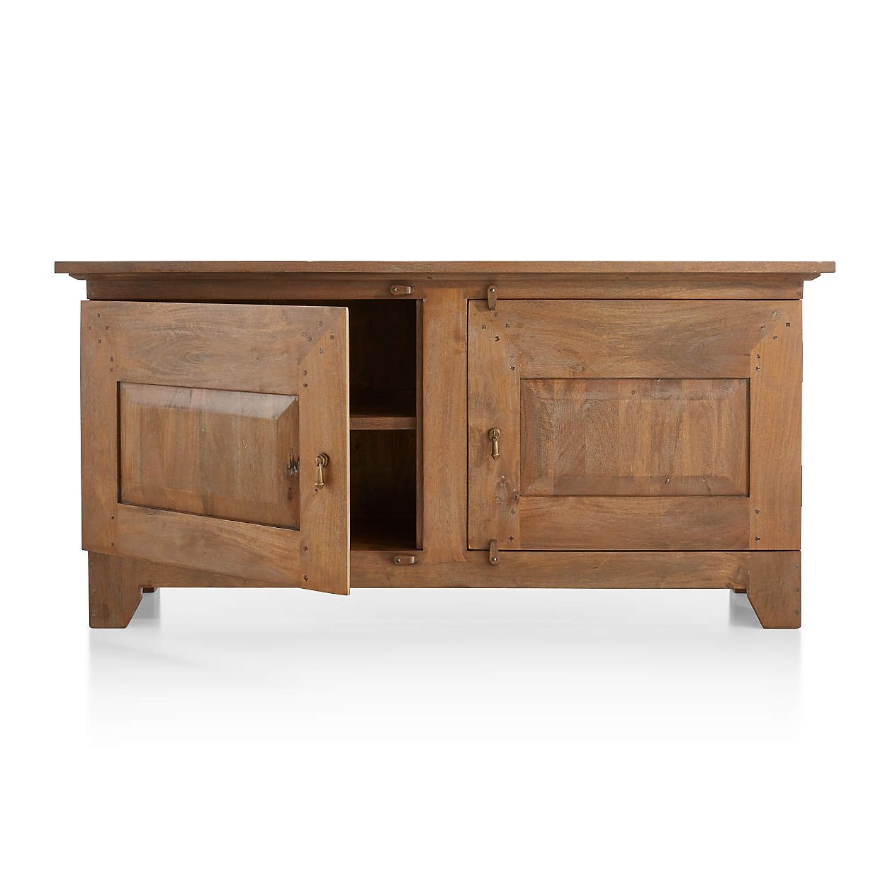 Basque Weathered Light Brown Solid Wood Buffet - Image 2