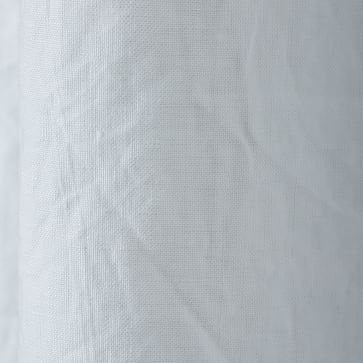 Belgian Flax Linen Curtain, Set of 2, White, 48"x96" - Image 4