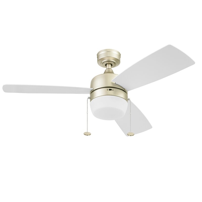 44'' Barcadero 3 - Blade LED Propeller Ceiling Fan with Pull Chain and Light Kit Included - Image 0