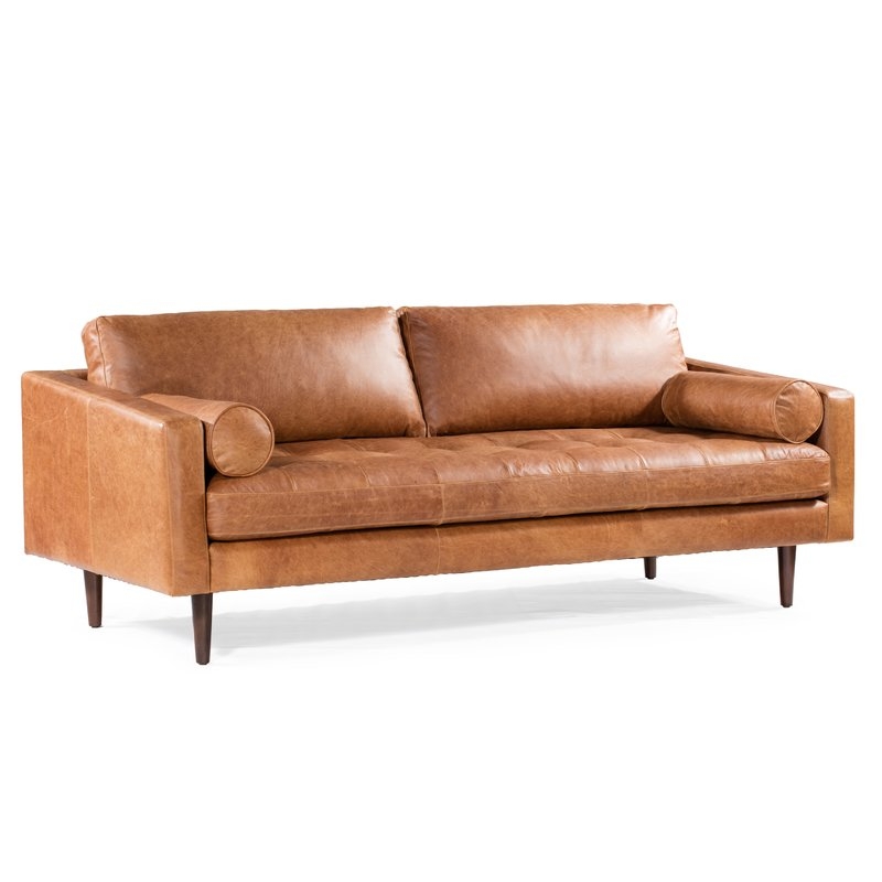 Kate Leather Sofa - Image 1