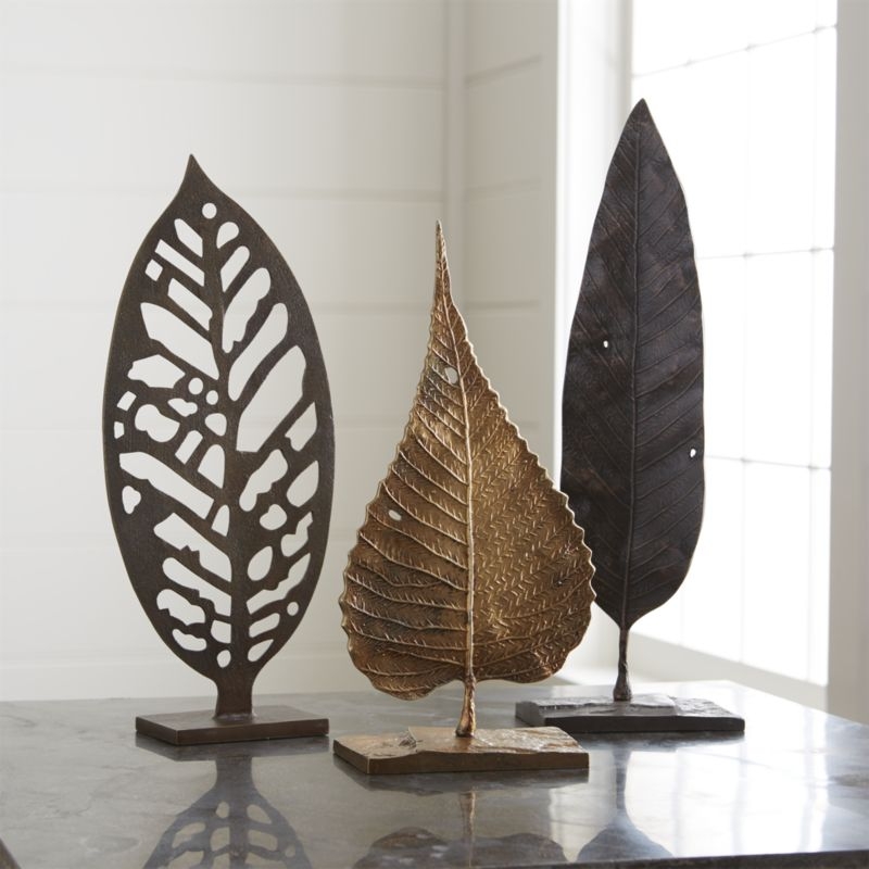 Bodhi Leaf On Stand - 14H - Image 5
