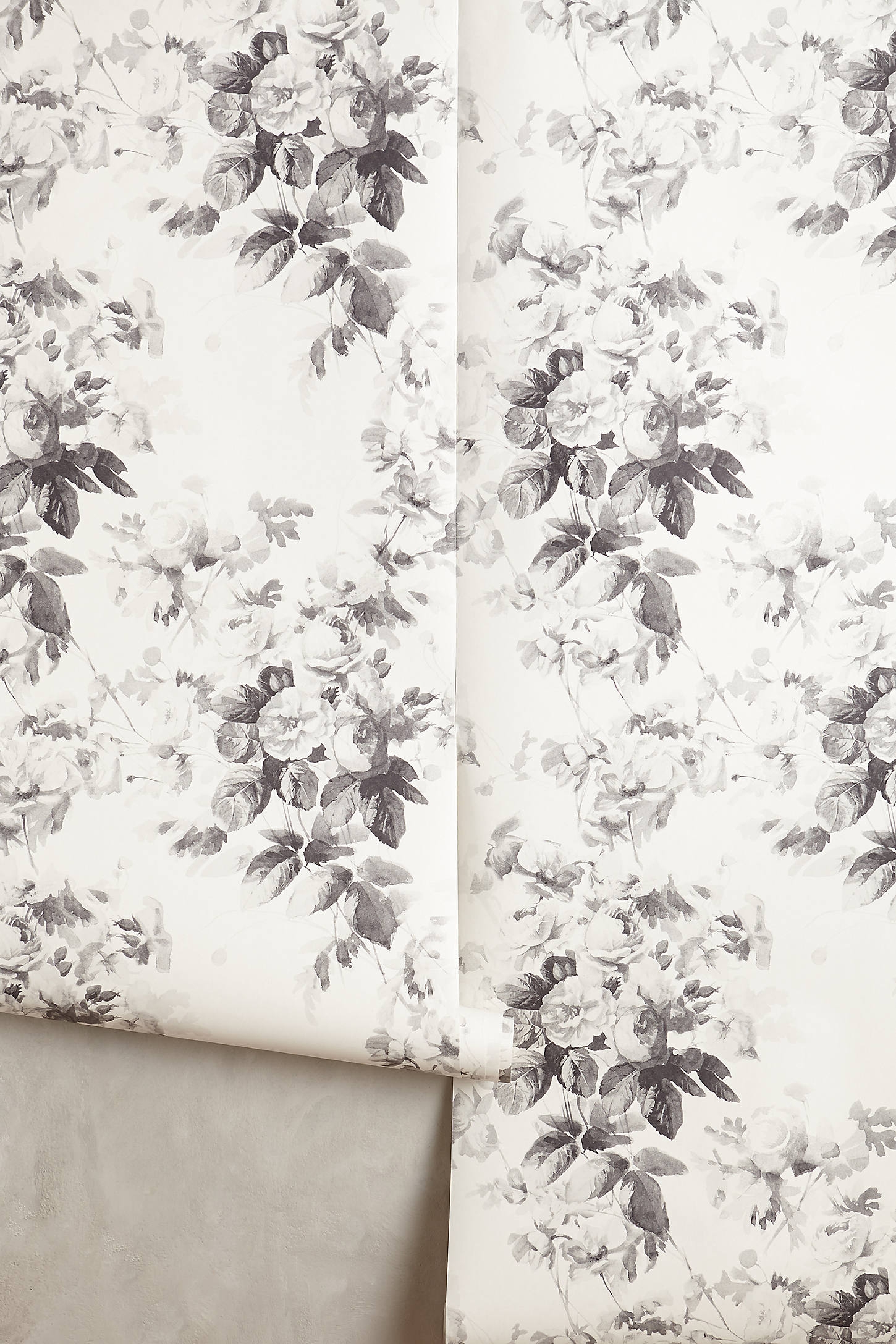 House of Hackney London Rose Wallpaper By House of Hackney in Grey - Image 0