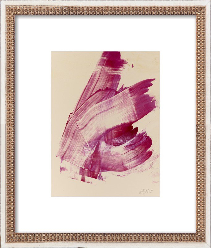 Hot Pink Abstract - 11" x 14"- Final Framed Size: 17x20" - Image 0