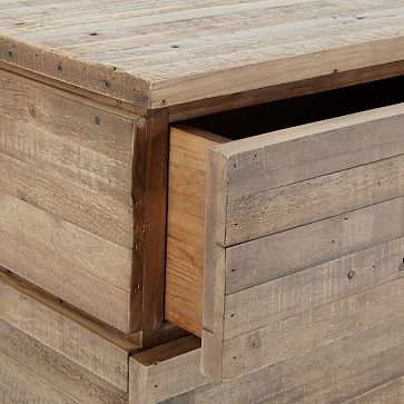 Emmerson(R) Modern Reclaimed Wood 6-Drawer Dresser, Stone Gray - Image 2