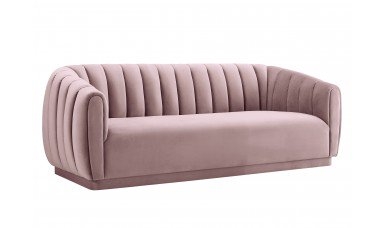 Arno Mauve Velvet Sofa - Image 1