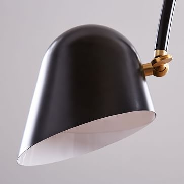 LED Overarching Boom Arm Floor Lamp, Antique Brass/Bronze - Image 2