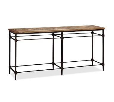 Parquet Reclaimed Wood & Metal Console Table - Image 1