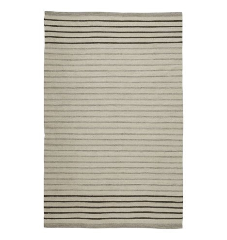 Striped Dhurrie Flatweave Rug 8 x 10 - Image 1