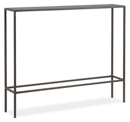 36"W Slim Console Tables in Natural Steel - Image 0
