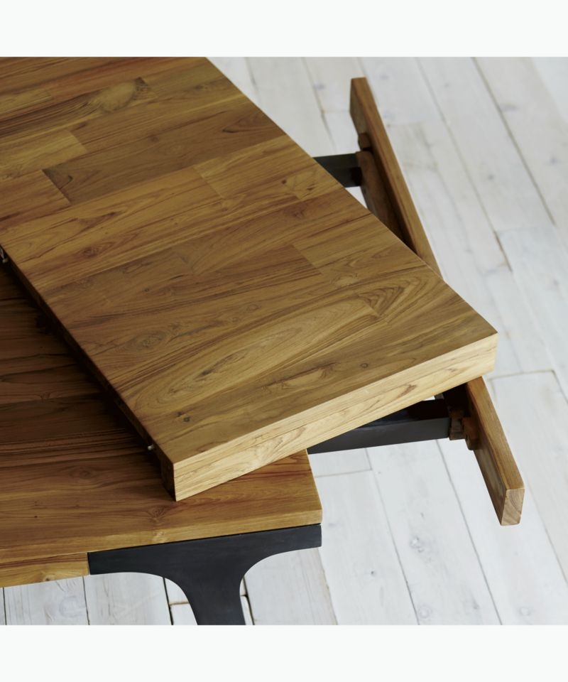 Lakin Recycled Teak Extendable Dining Table - Image 7